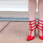 Red Strappy Heels